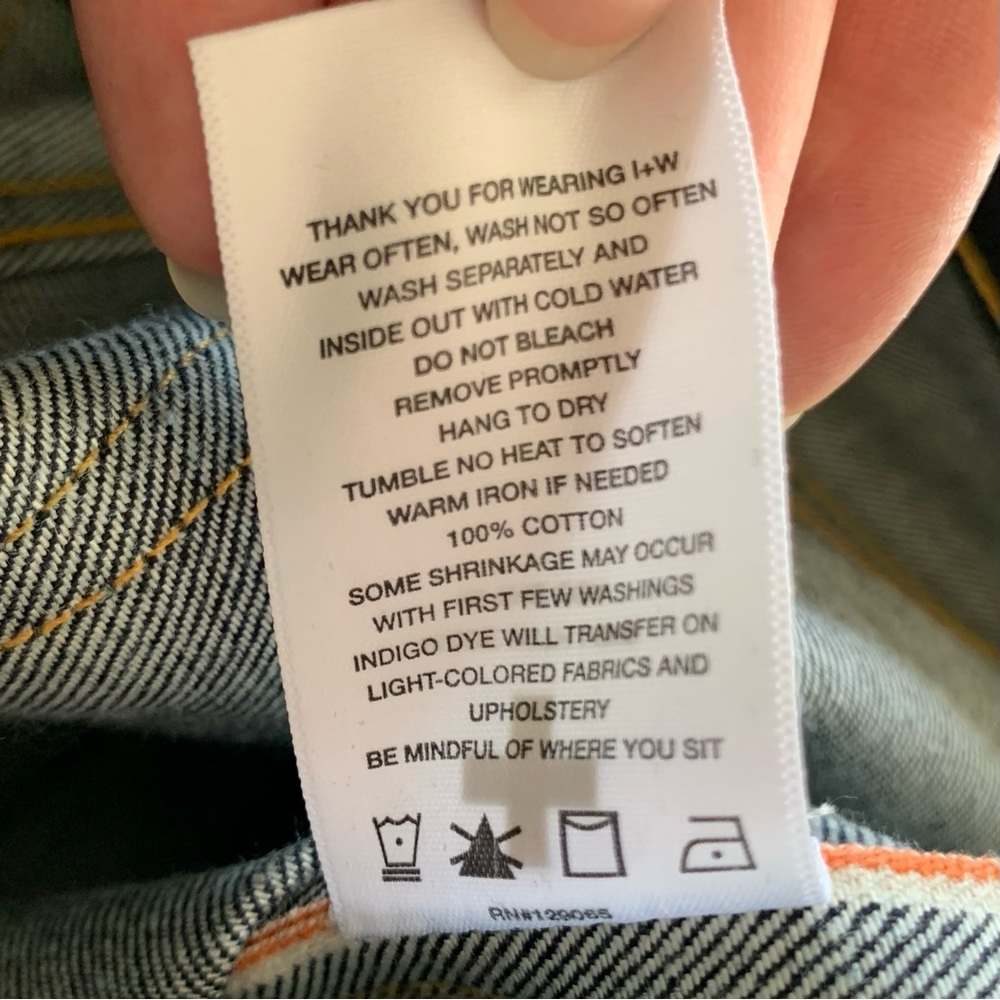 Imogene + Willie Jeans James Rigid Indigo Selvedge Straight Leg Mid Rise Size 26 - Picture 8 of 10